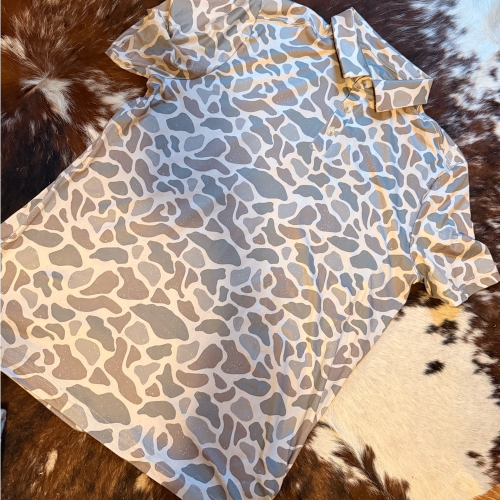 BURLEBO Camouflage Short Sleeve Shirt